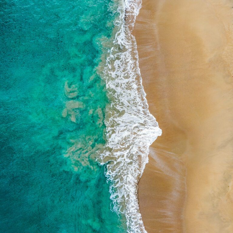 Fotografía del mar Caribe